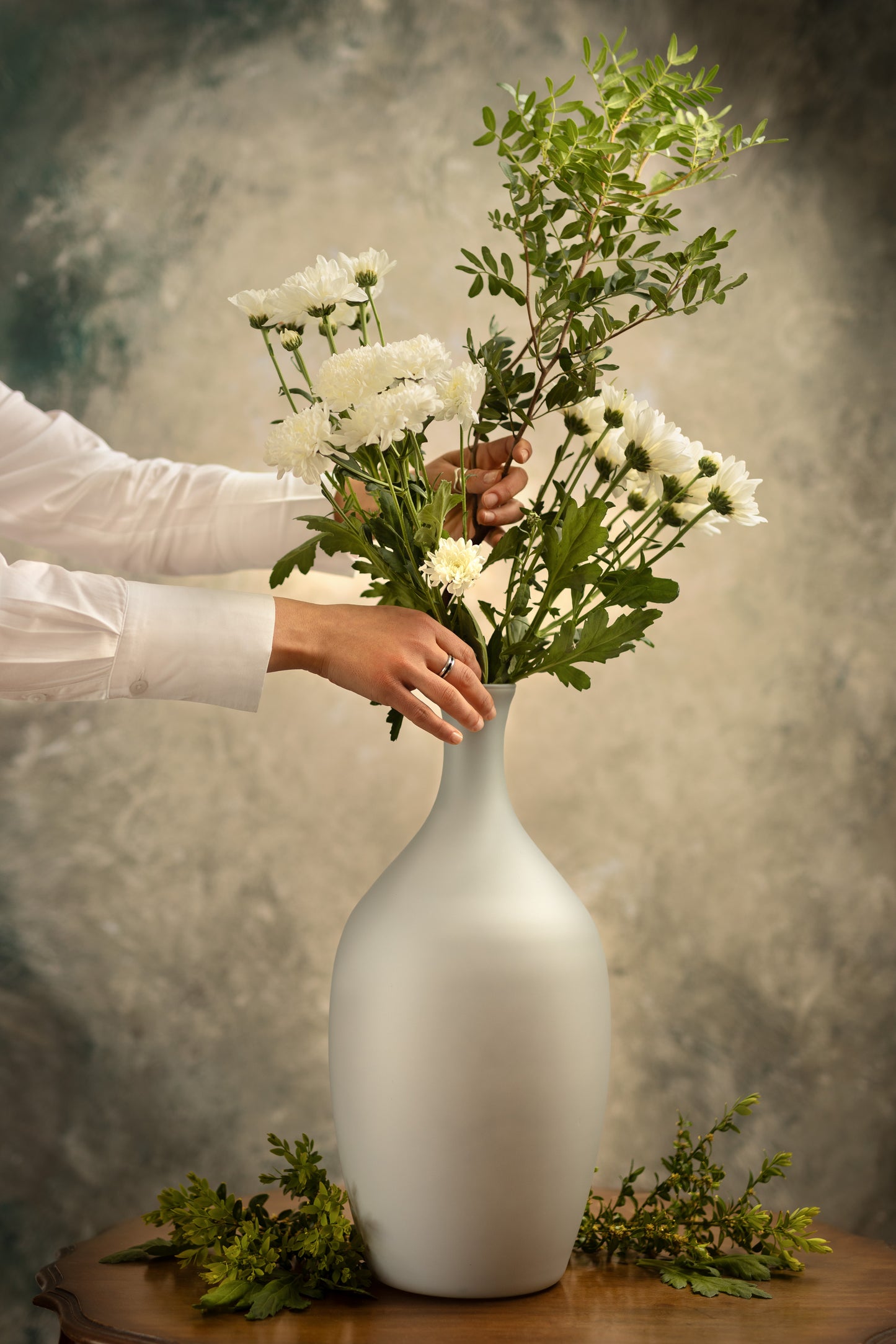 Mono – Tall Matte Glass Bottle Vase, 45cm