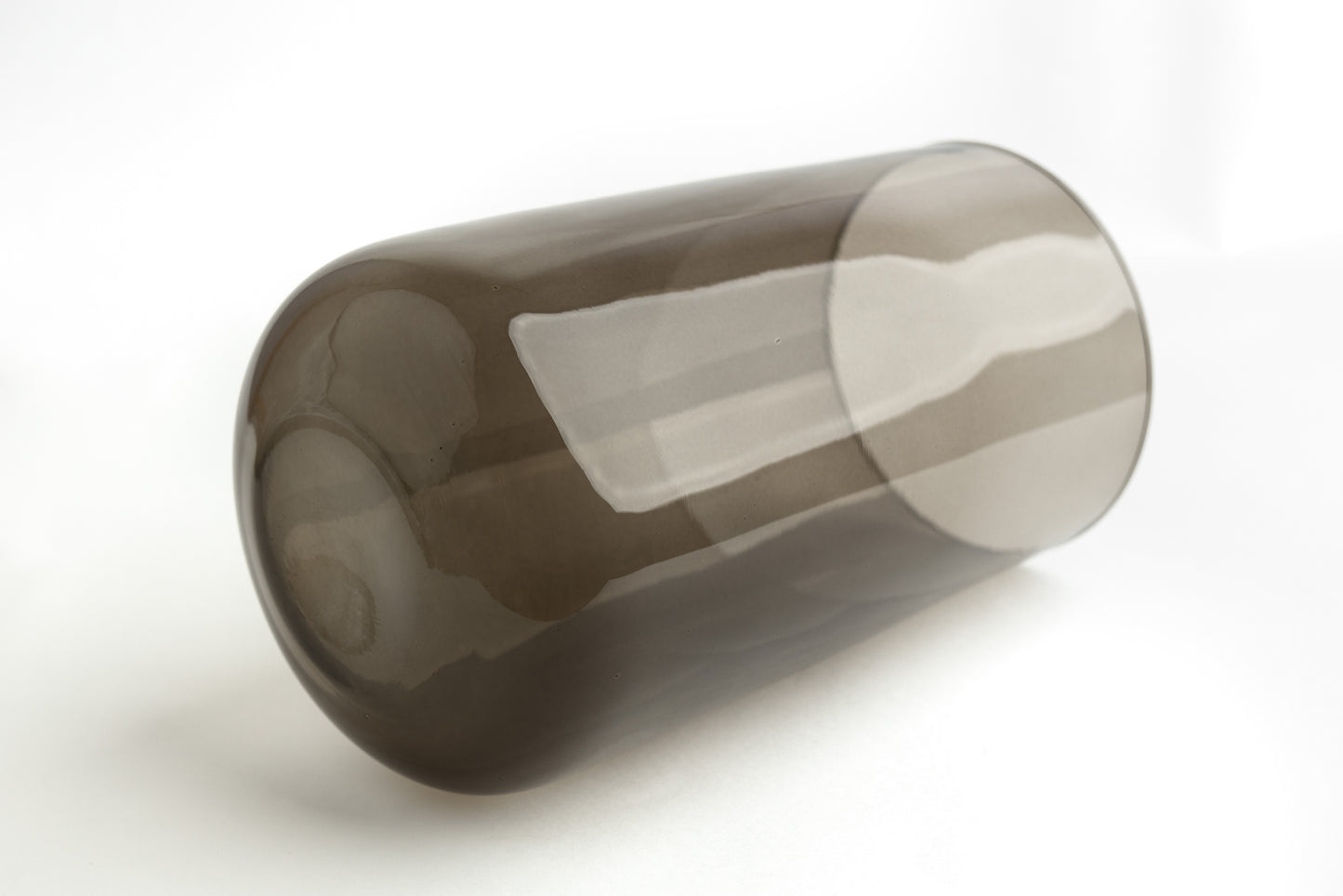 Nora – Dark Recycled Glass Vase, 25.5cm