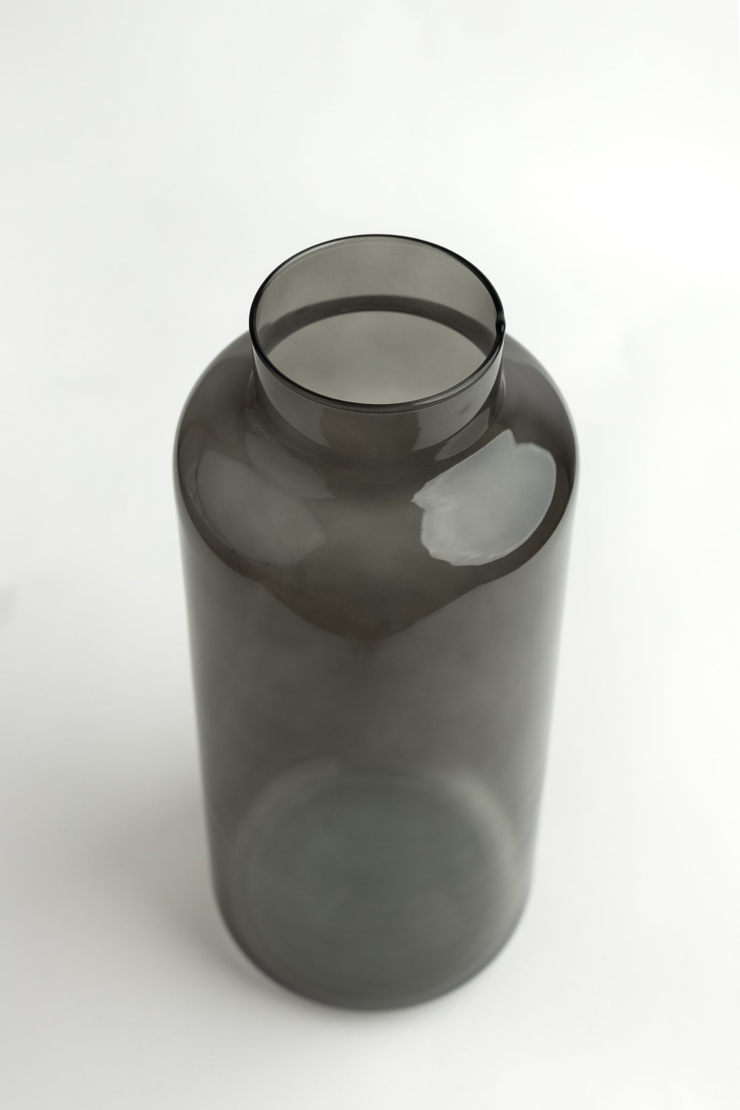 Smoke – Tall Recycled Glass Vase, 35cm