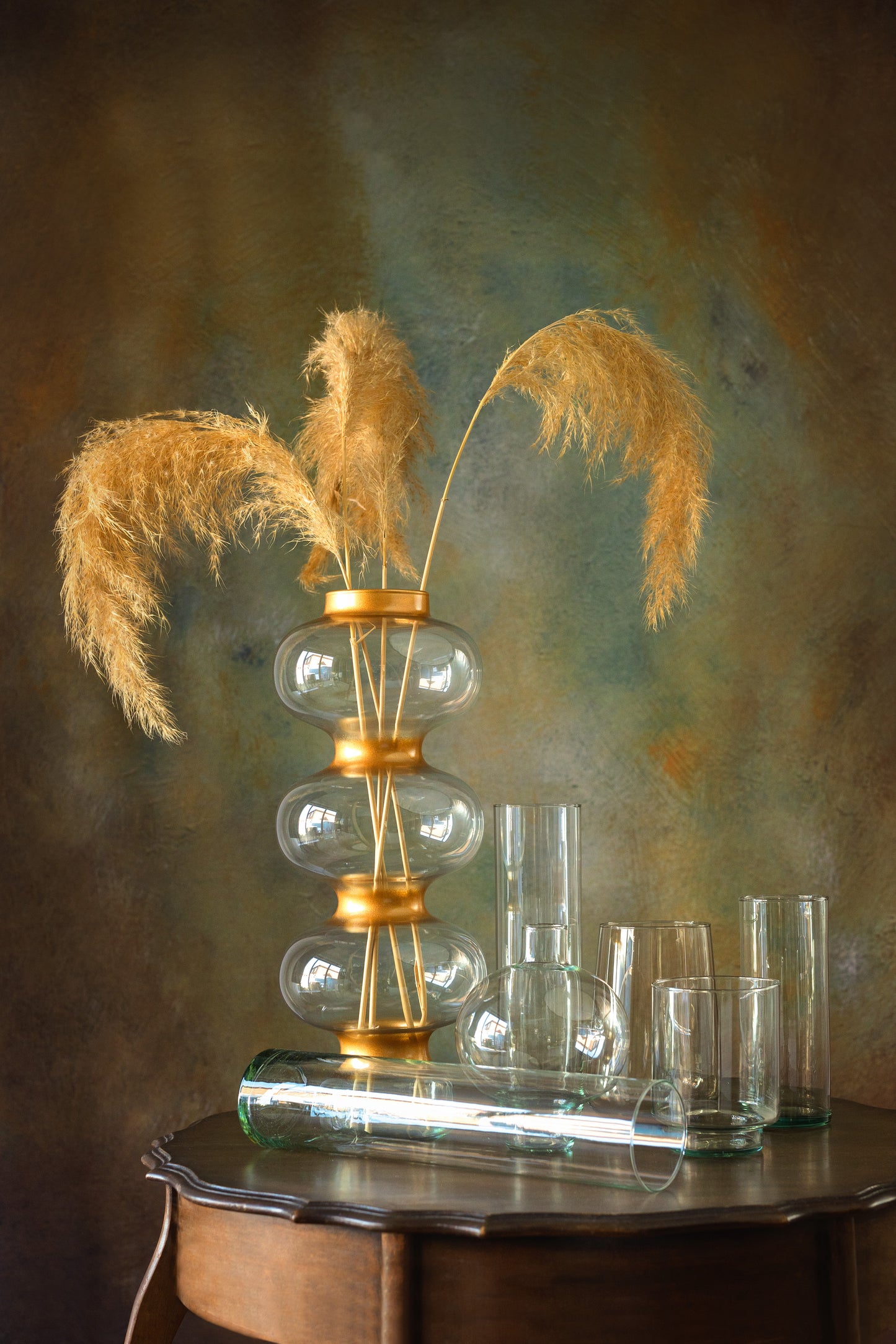 Ballu – Tall Golden Recycled Glass Vase, 50cm
