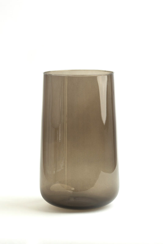Nora – Dark Recycled Glass Vase, 25.5cm