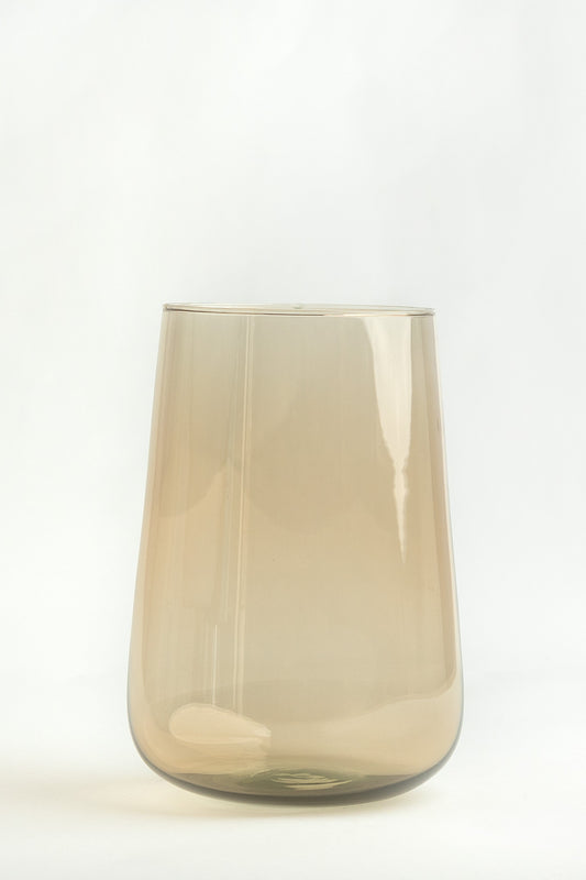 Sunny – Champagne Recycled Glass Vase, 19cm