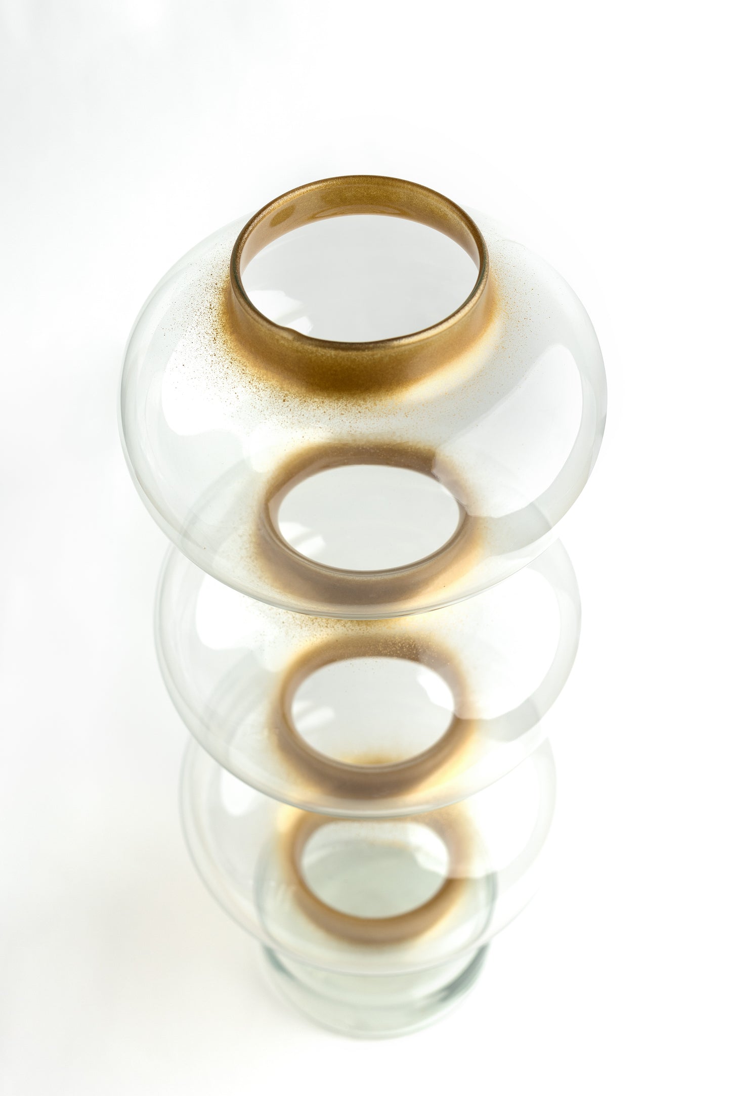 Ballu – Tall Golden Recycled Glass Vase, 50cm